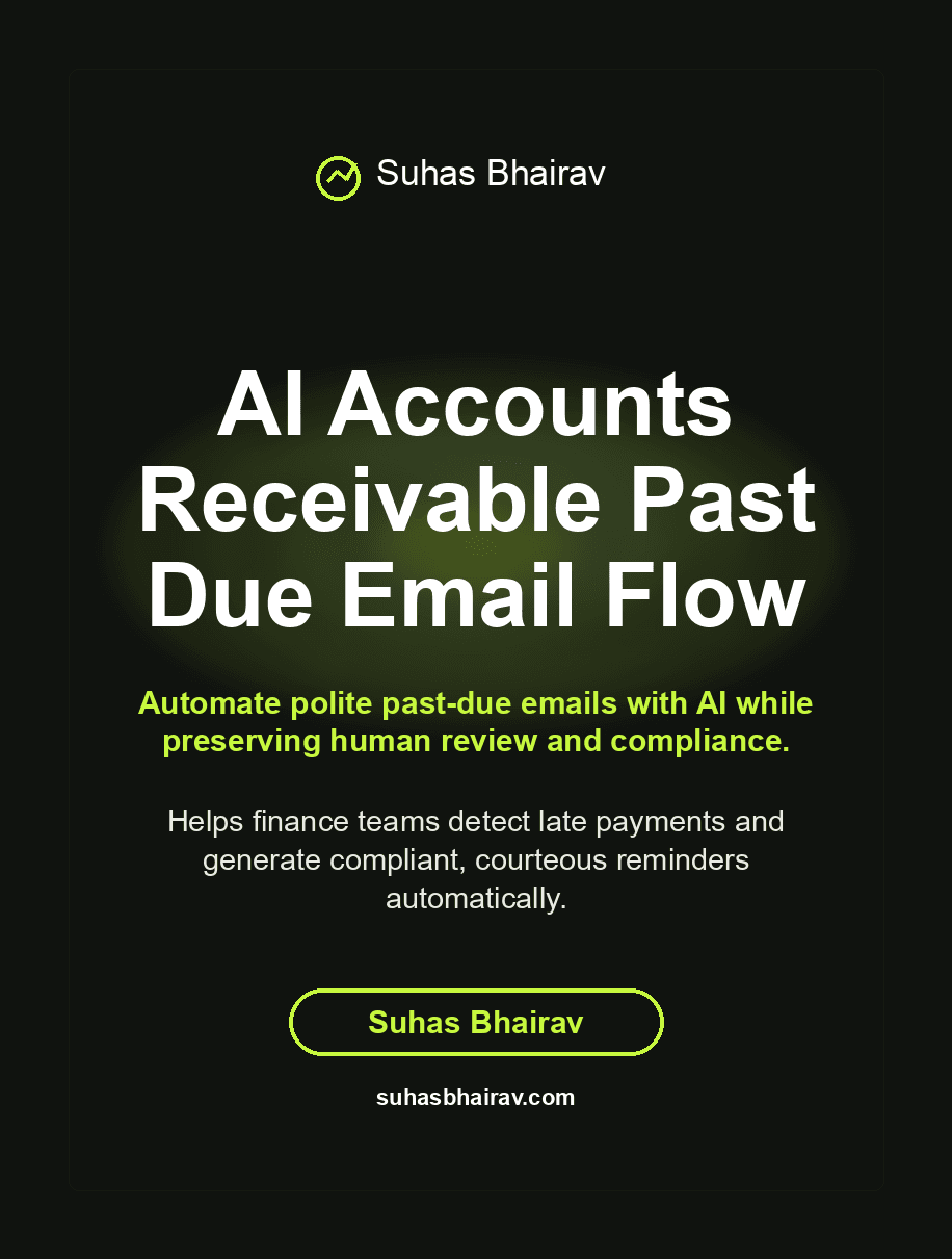 AI Accounts Receivable Past Due Email Flow cover