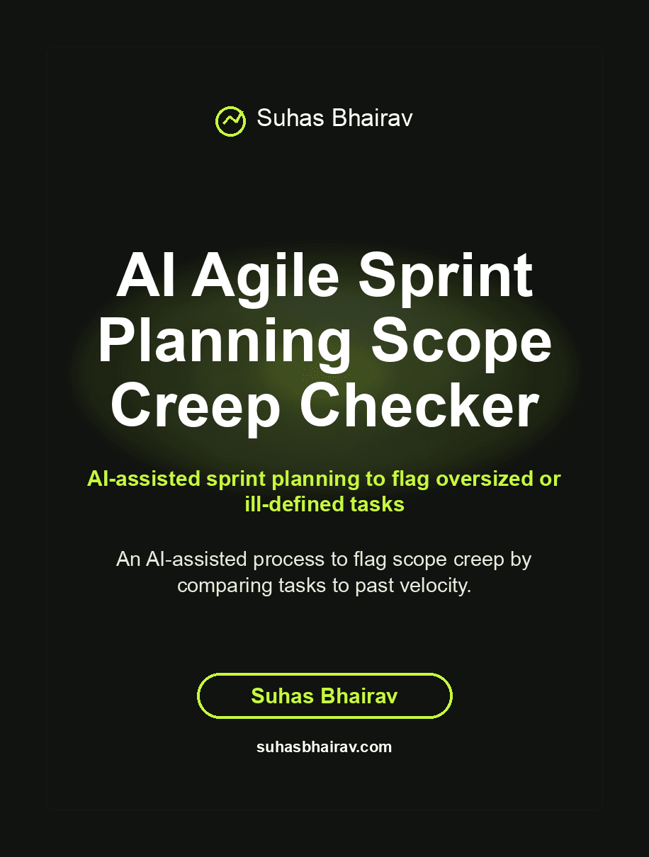 AI Agile Sprint Planning Scope Creep Checker cover