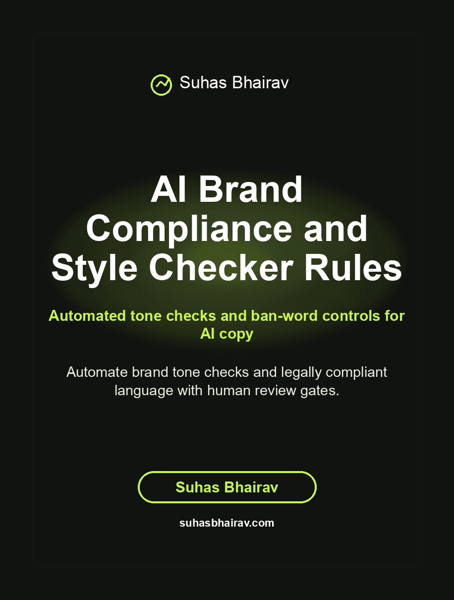AI Brand Compliance and Style Checker Rules cover