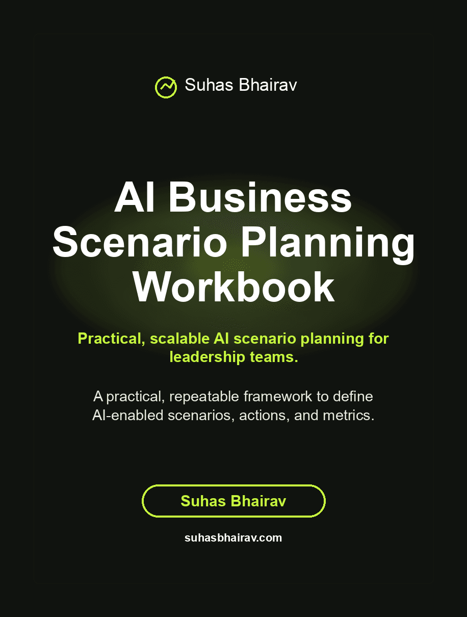 AI Business Scenario Planning Workbook cover