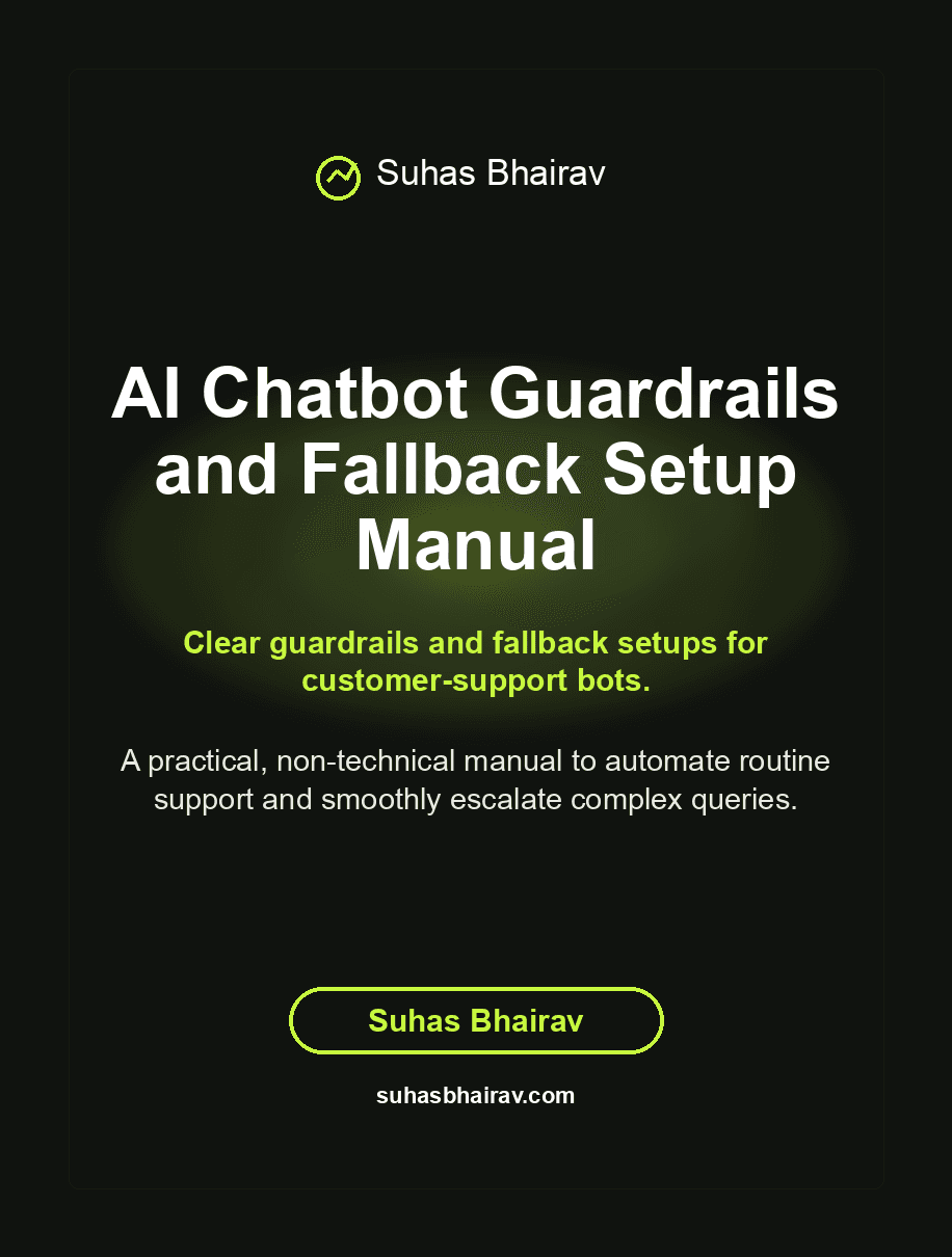AI Chatbot Guardrails and Fallback Setup Manual cover