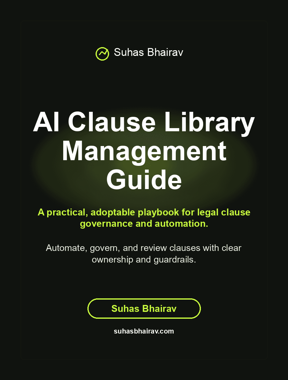 AI Clause Library Management Guide cover