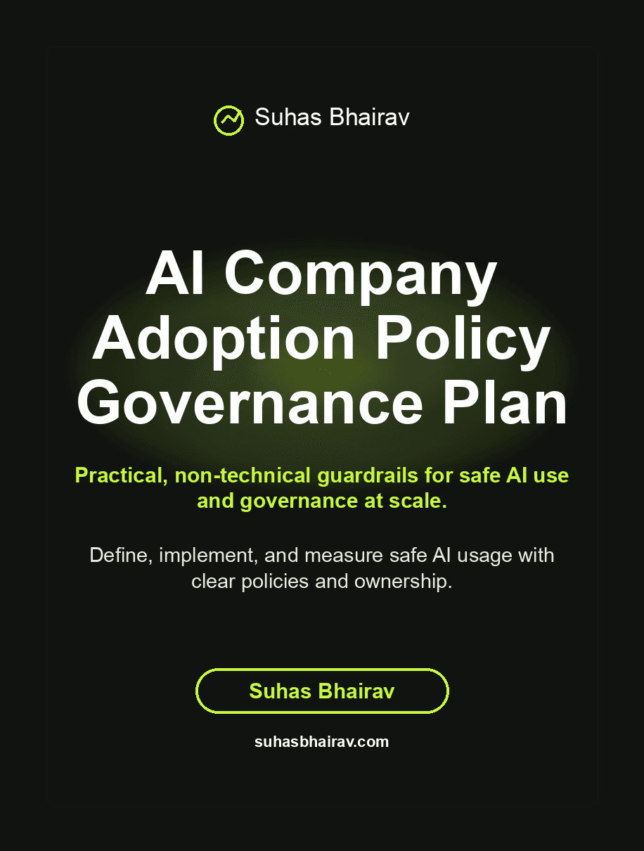 AI Company Adoption Policy Governance Plan cover