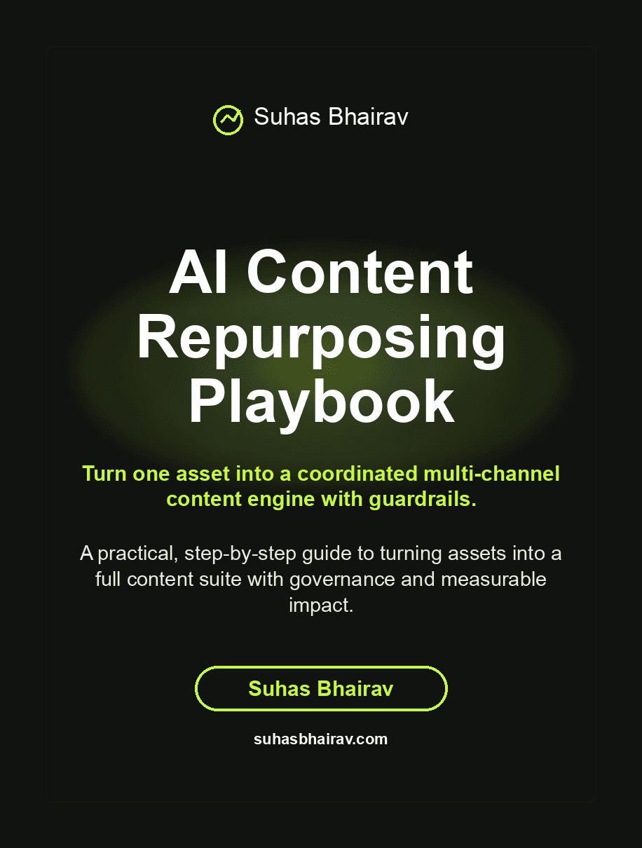 AI Content Repurposing Playbook cover