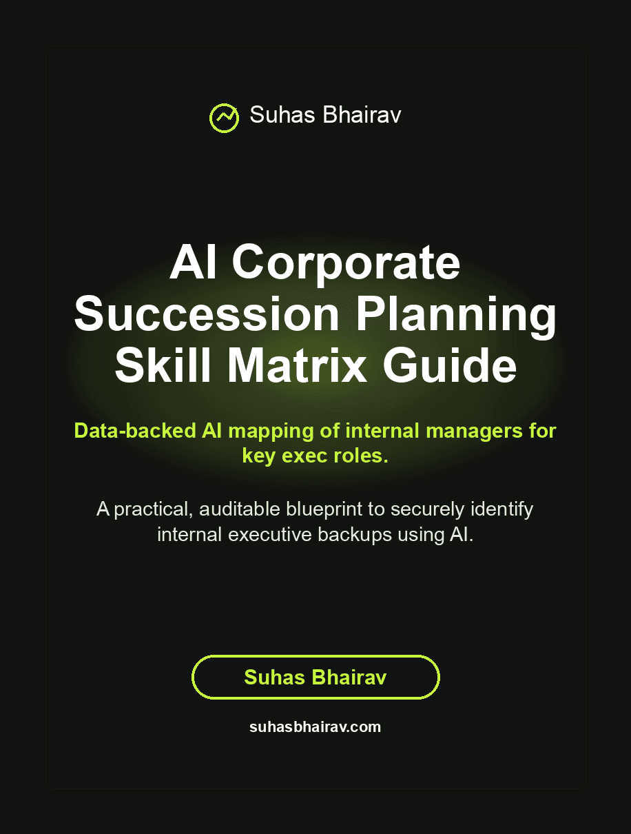 AI Corporate Succession Planning Skill Matrix Guide cover