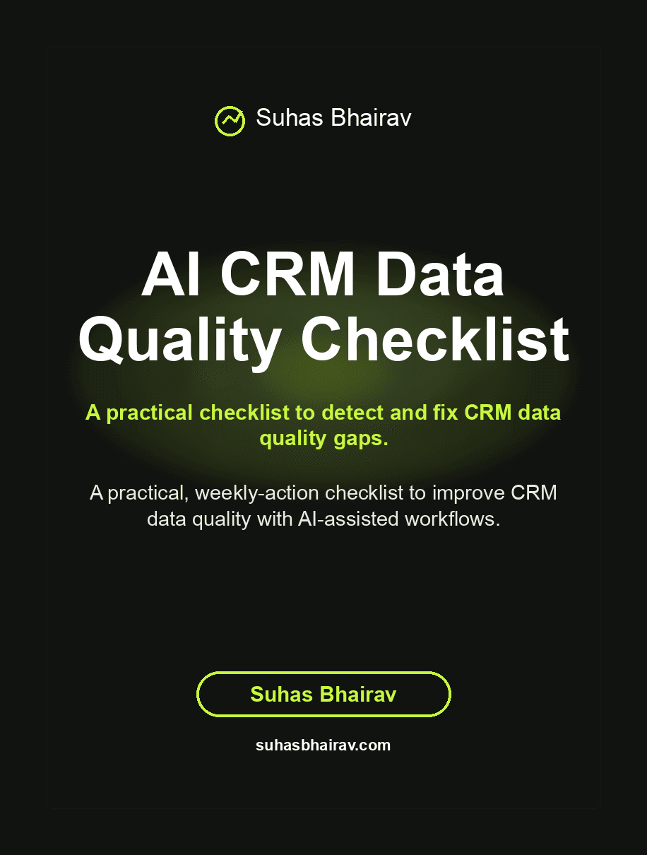 AI CRM Data Quality Checklist cover