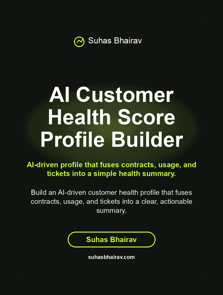 AI Customer Health Score Profile Builder cover