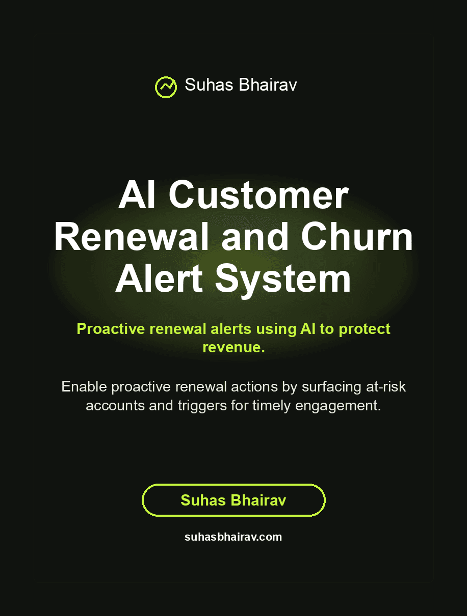 AI Customer Renewal and Churn Alert System cover