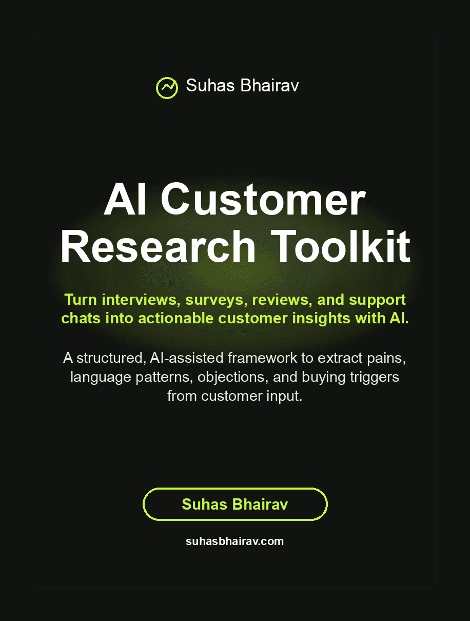 AI Customer Research Toolkit cover