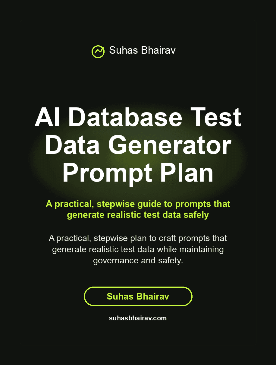 AI Database Test Data Generator Prompt Plan cover