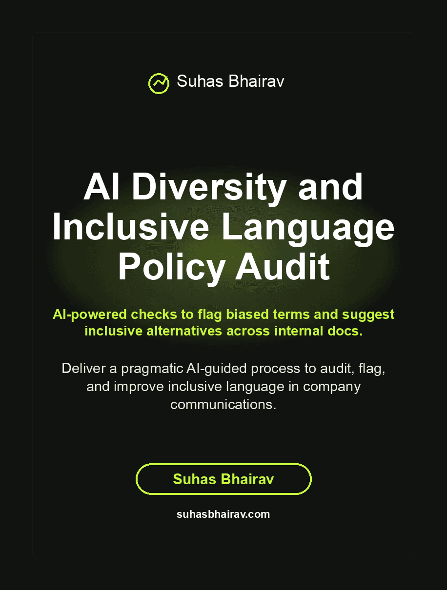 AI Diversity and Inclusive Language Policy Audit cover