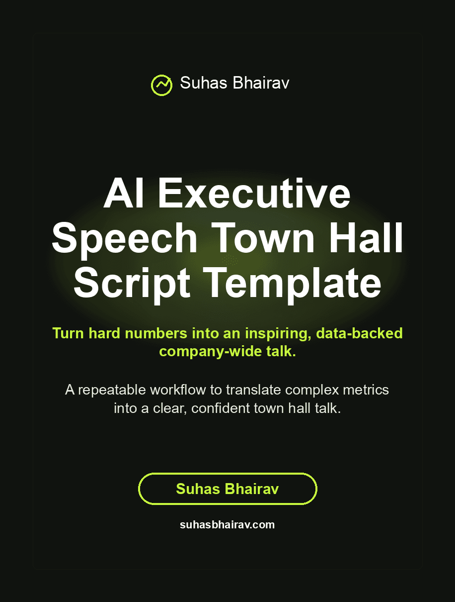 AI Executive Speech Town Hall Script Template cover