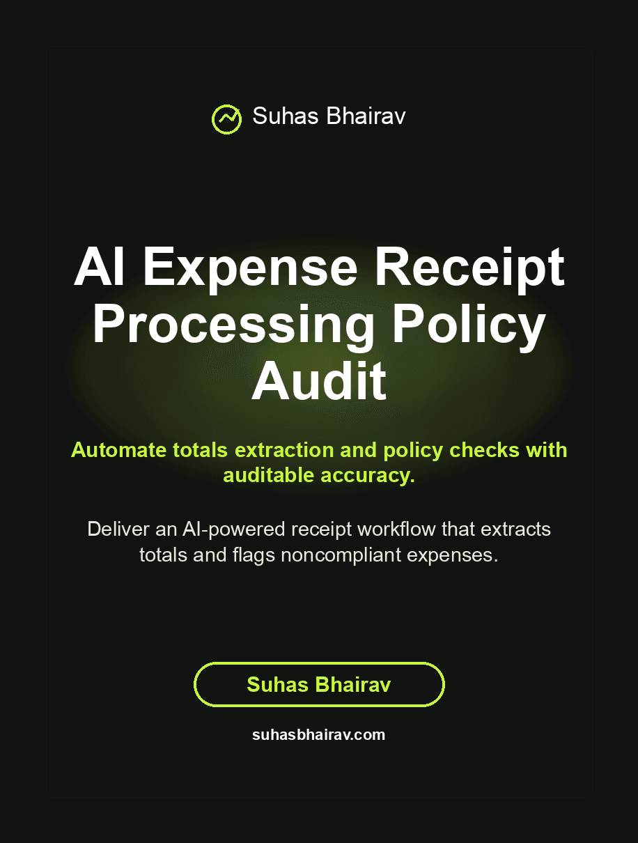 AI Expense Receipt Processing Policy Audit cover