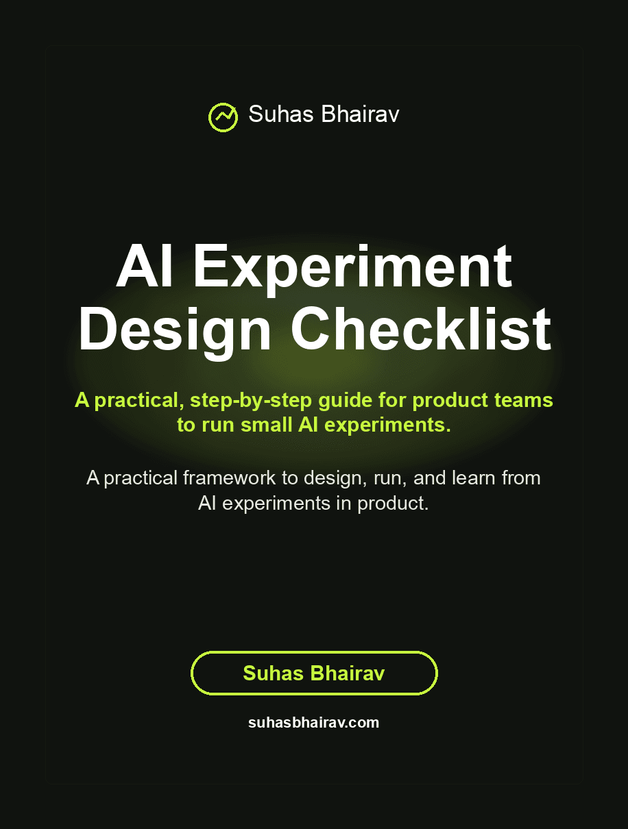 AI Experiment Design Checklist cover