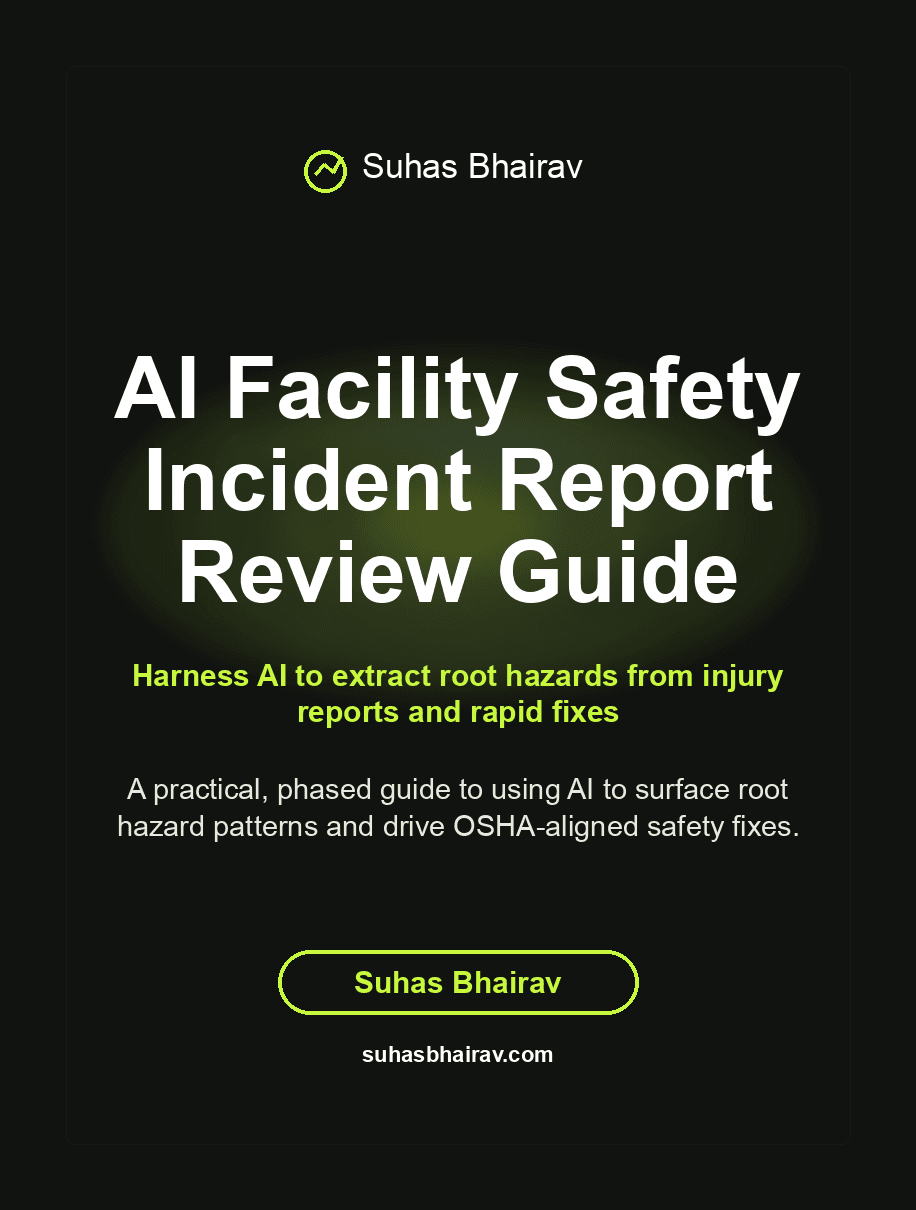 AI Facility Safety Incident Report Review Guide cover