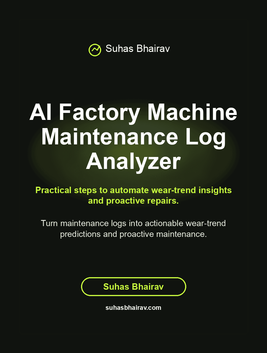 AI Factory Machine Maintenance Log Analyzer cover