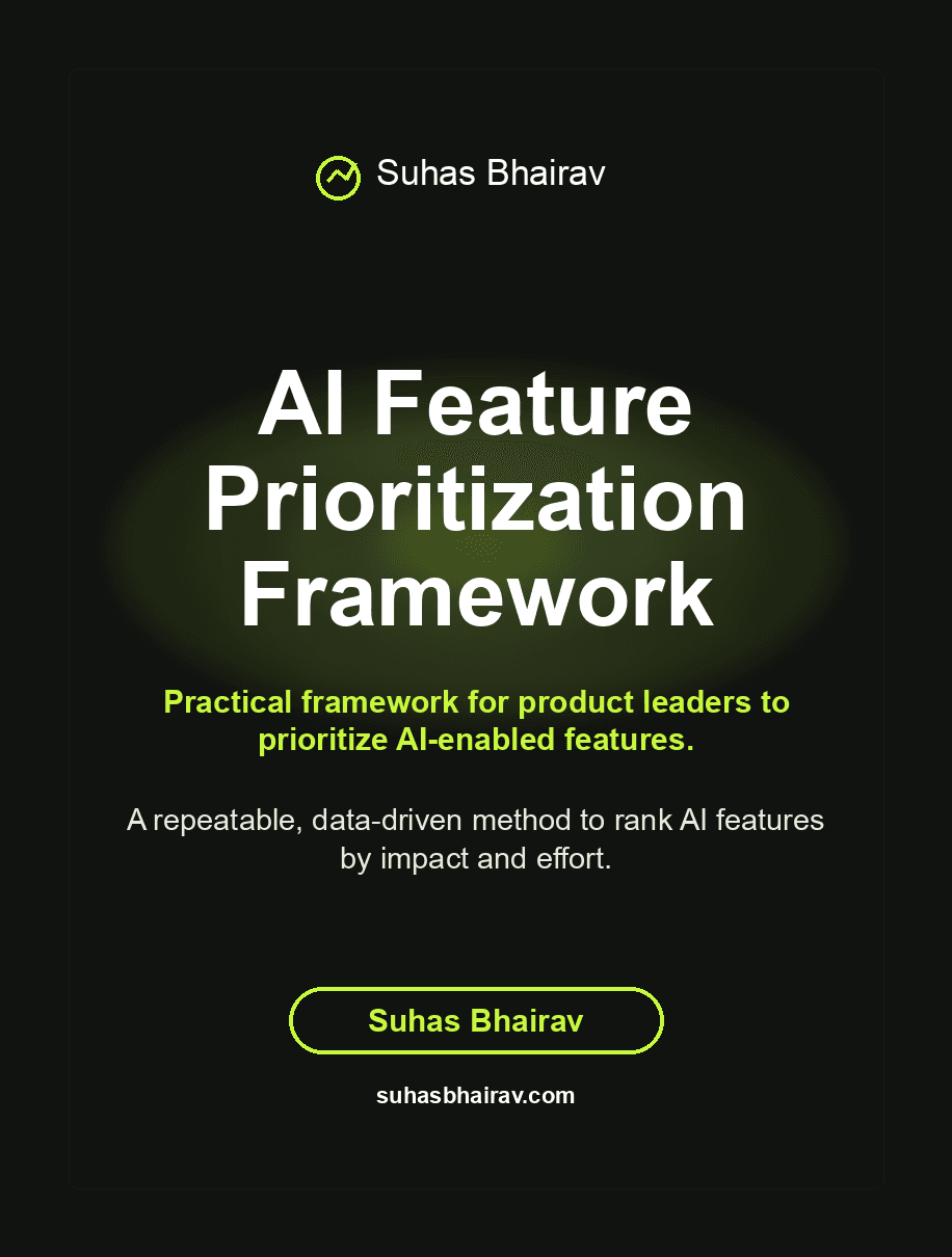 AI Feature Prioritization Framework cover