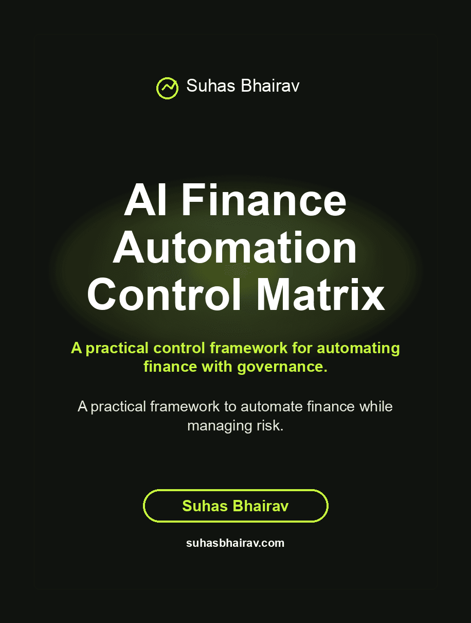 AI Finance Automation Control Matrix cover