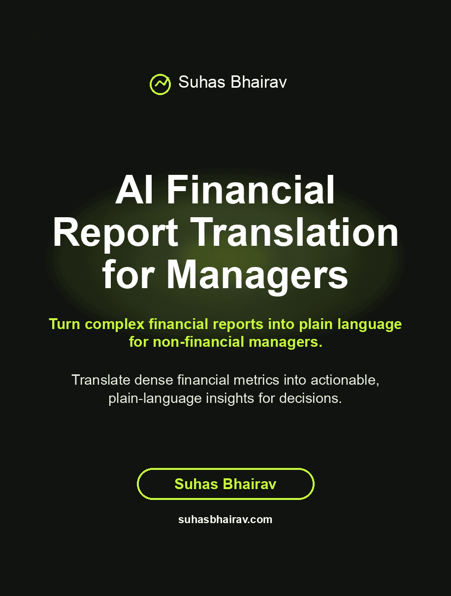 AI Financial Report Translation for Managers cover