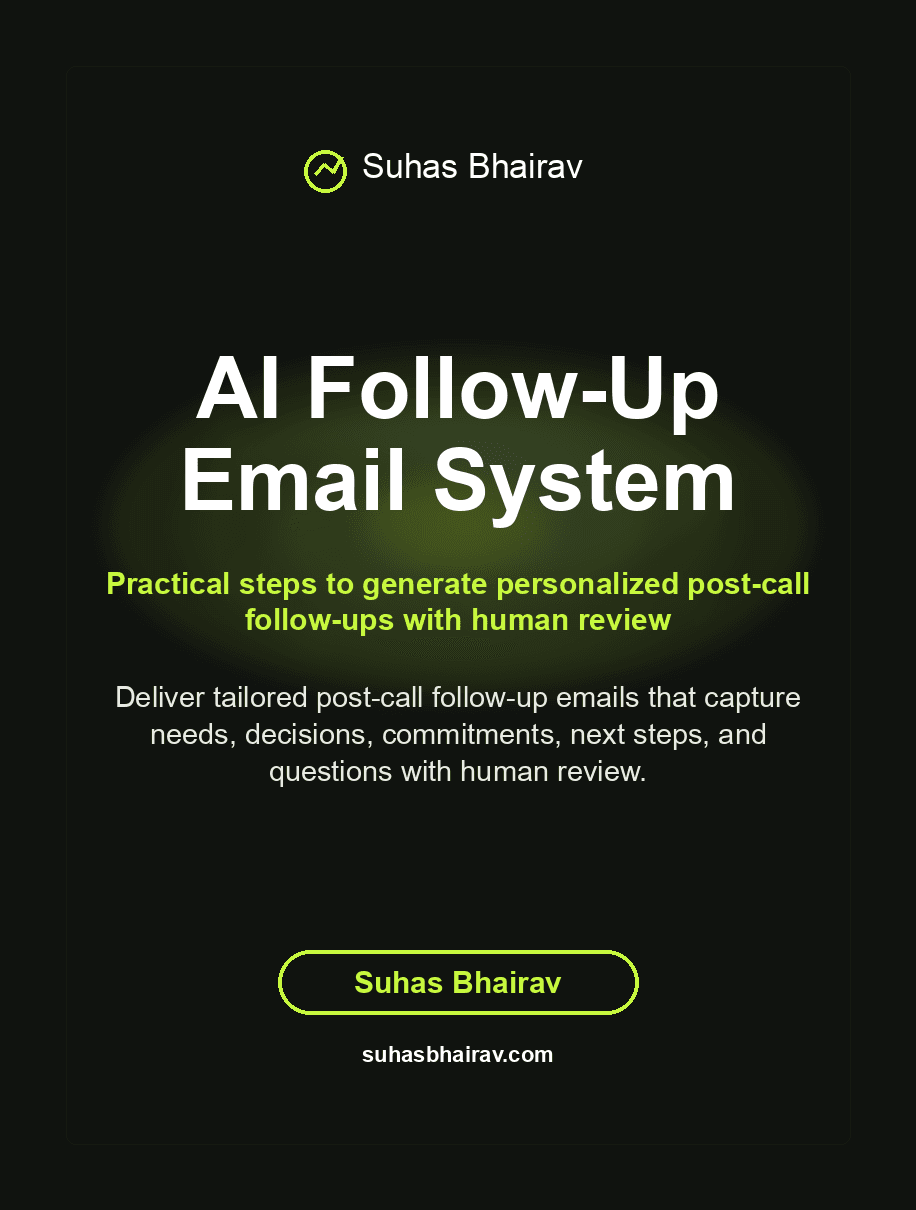 AI Follow-Up Email System cover