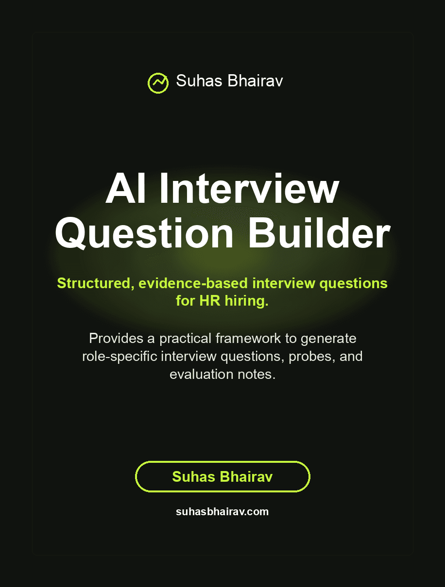AI Interview Question Builder cover