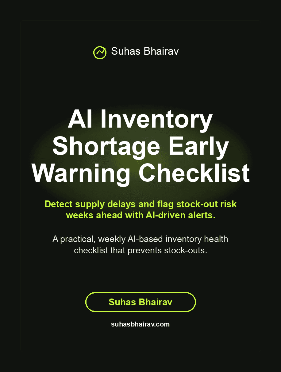 AI Inventory Shortage Early Warning Checklist cover
