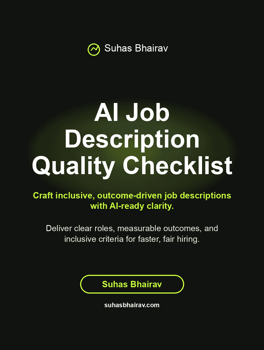 AI Job Description Quality Checklist cover