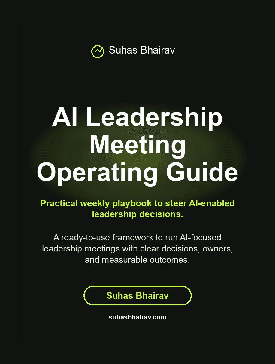 AI Leadership Meeting Operating Guide cover