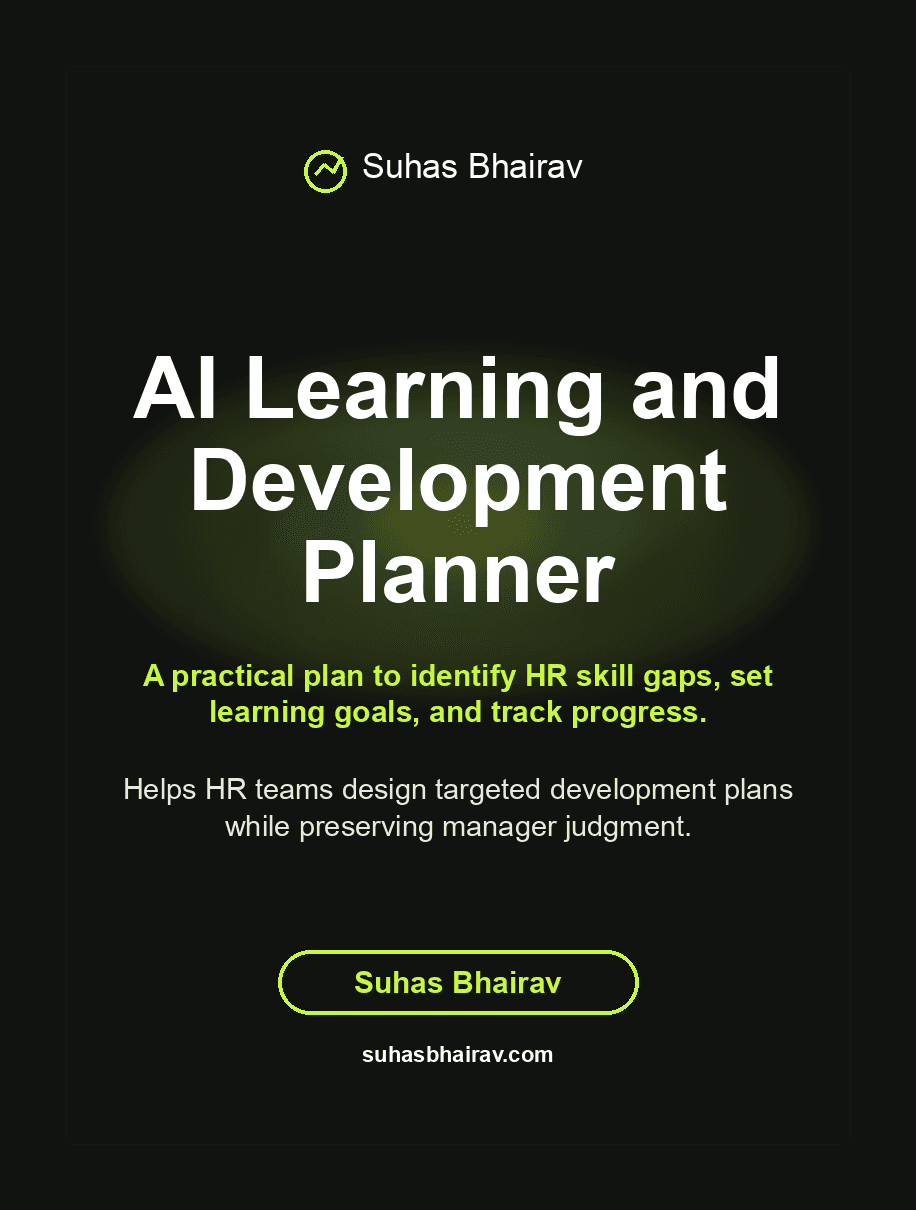 AI Learning and Development Planner cover