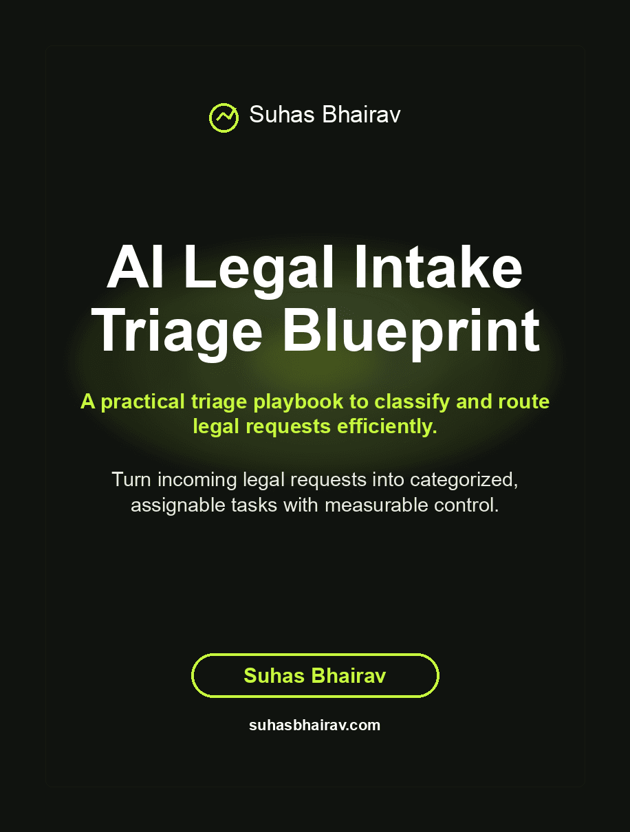 AI Legal Intake Triage Blueprint cover