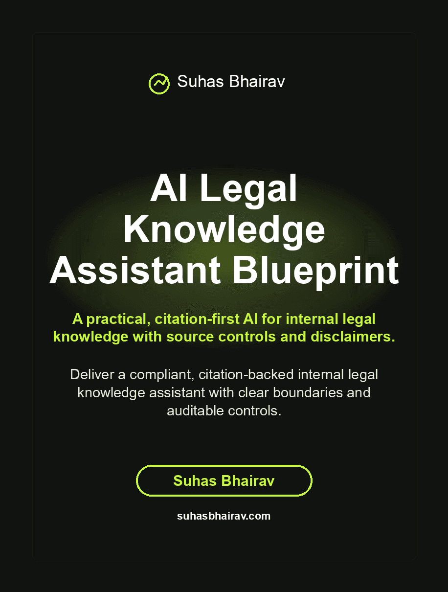 AI Legal Knowledge Assistant Blueprint cover