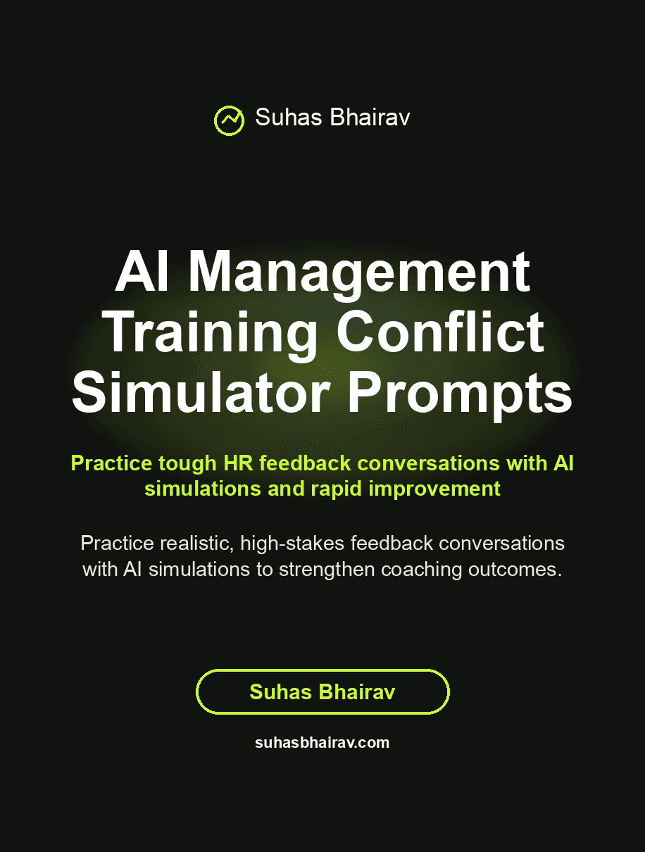 AI Management Training Conflict Simulator Prompts cover