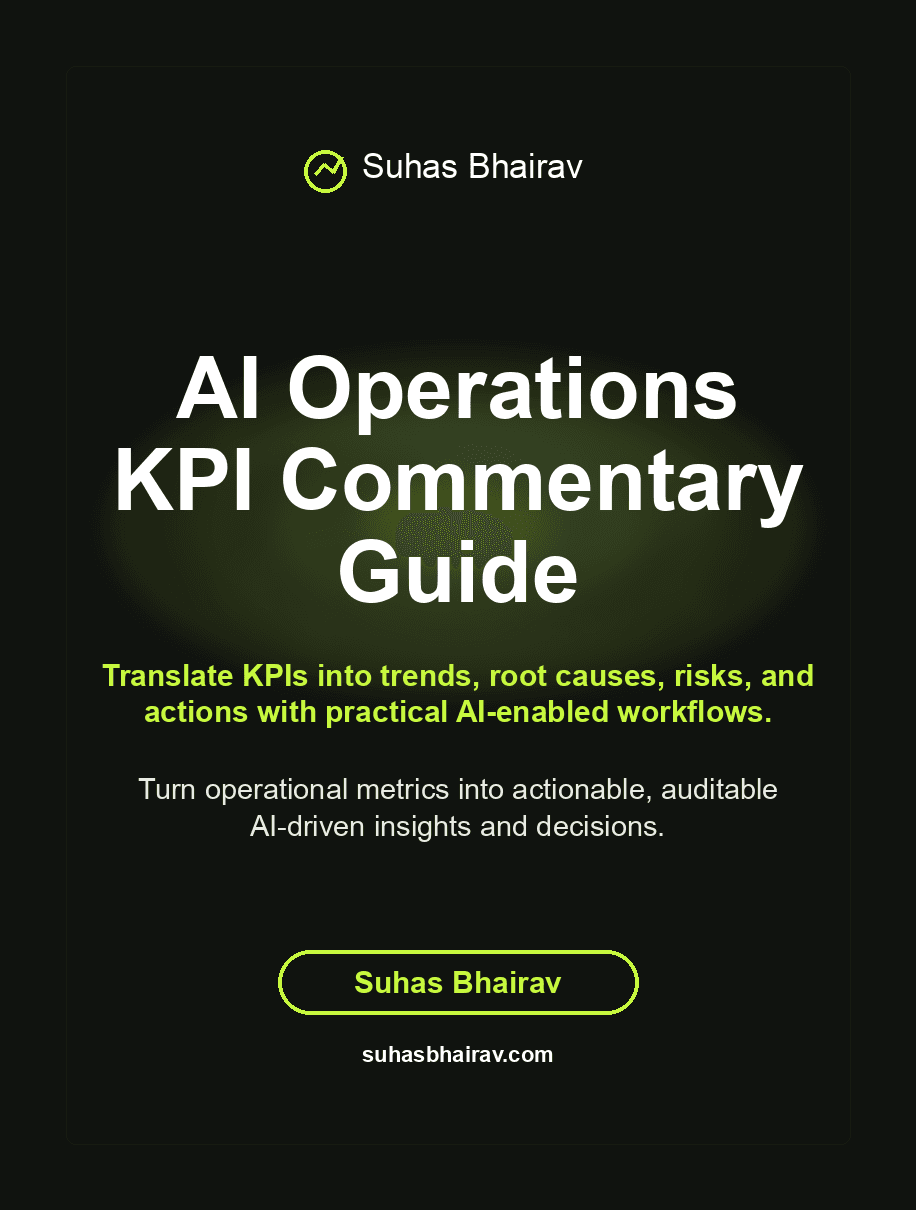 AI Operations KPI Commentary Guide cover