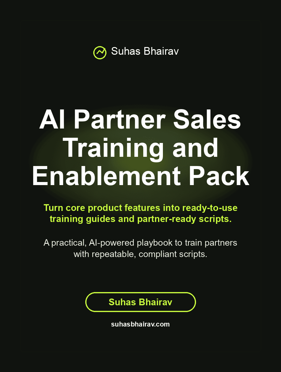 AI Partner Sales Training and Enablement Pack cover