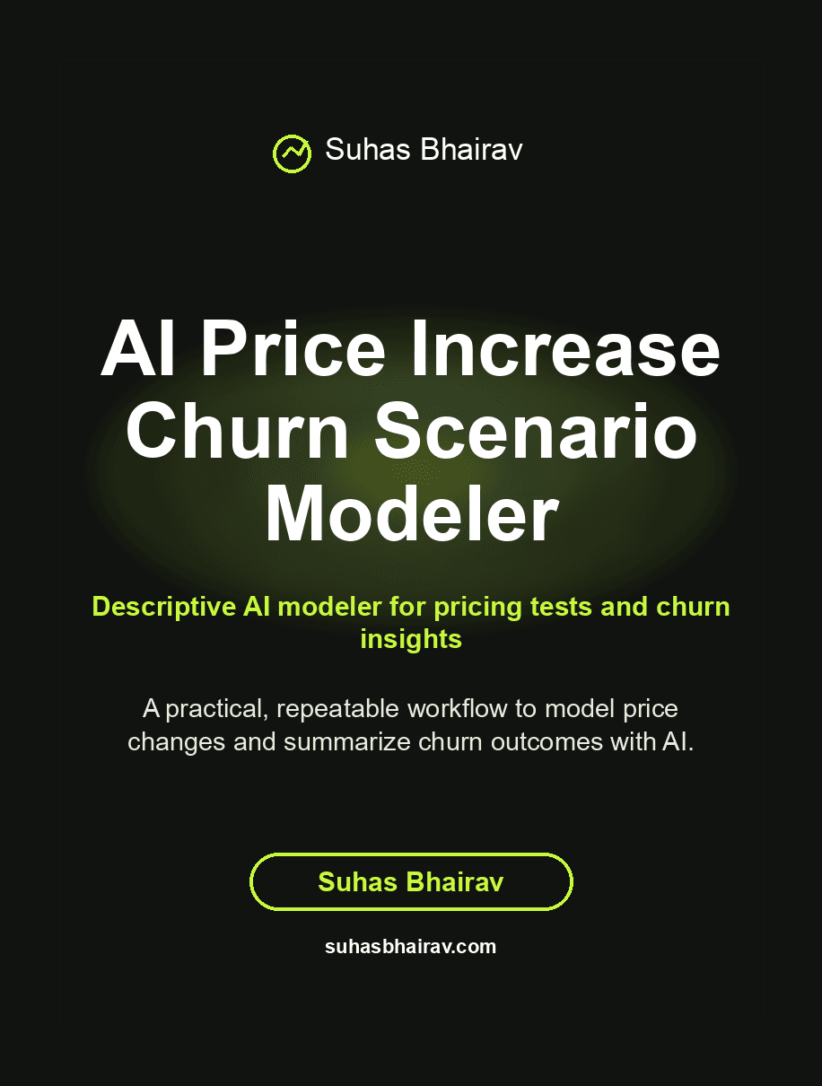 AI Price Increase Churn Scenario Modeler cover