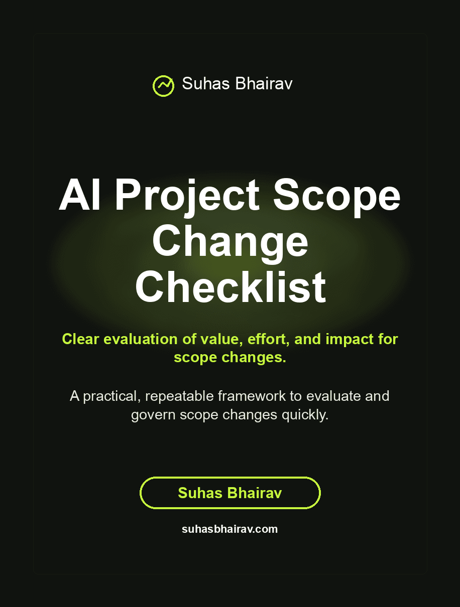 AI Project Scope Change Checklist cover