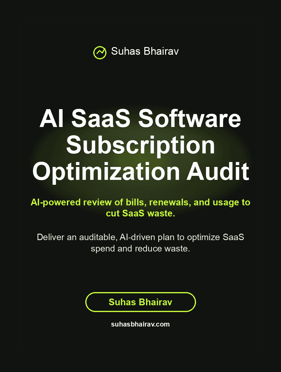 AI SaaS Software Subscription Optimization Audit cover
