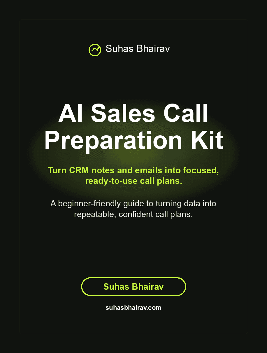 AI Sales Call Preparation Kit cover