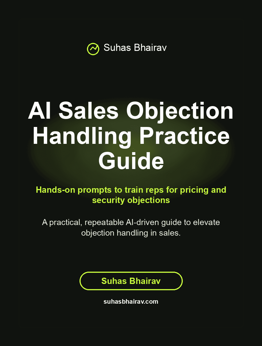 AI Sales Objection Handling Practice Guide cover