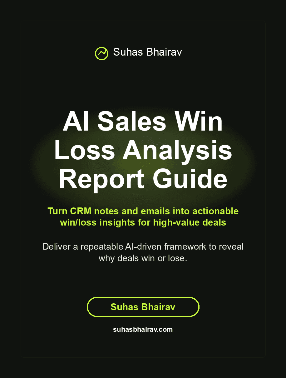 AI Sales Win Loss Analysis Report Guide cover
