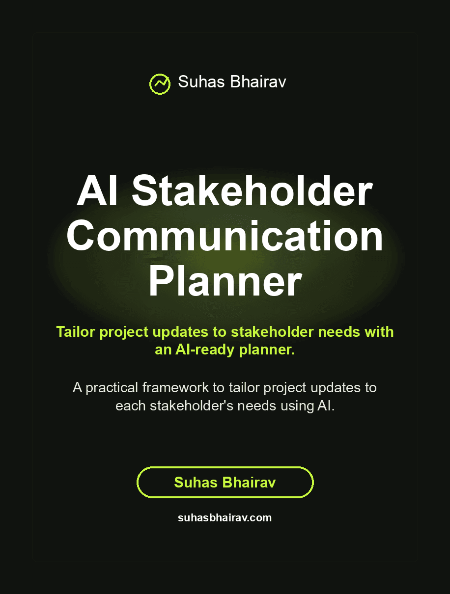 AI Stakeholder Communication Planner cover