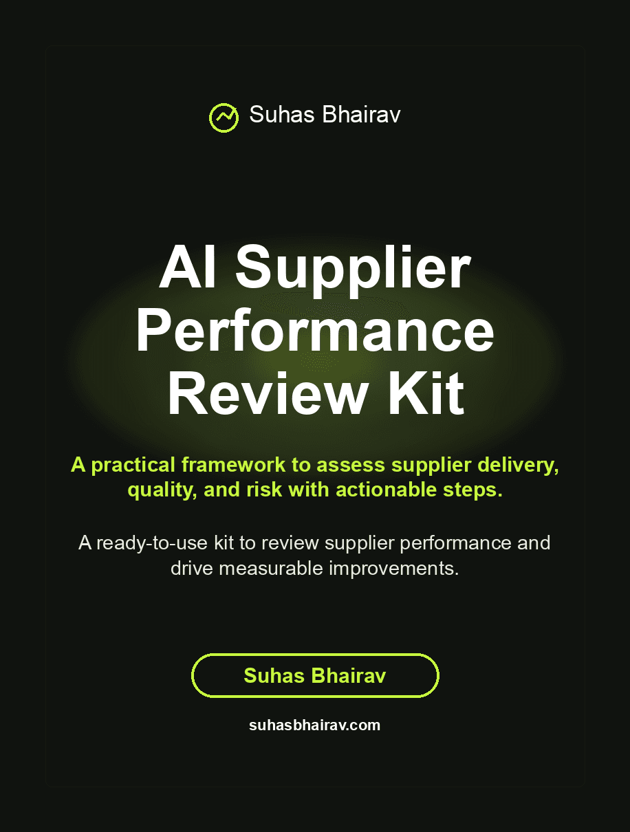 AI Supplier Performance Review Kit cover