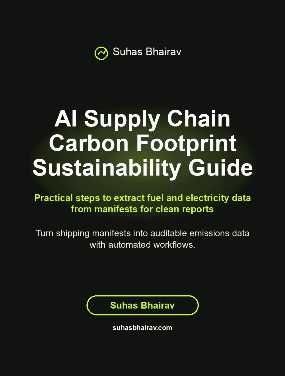 AI Supply Chain Carbon Footprint Sustainability Guide cover