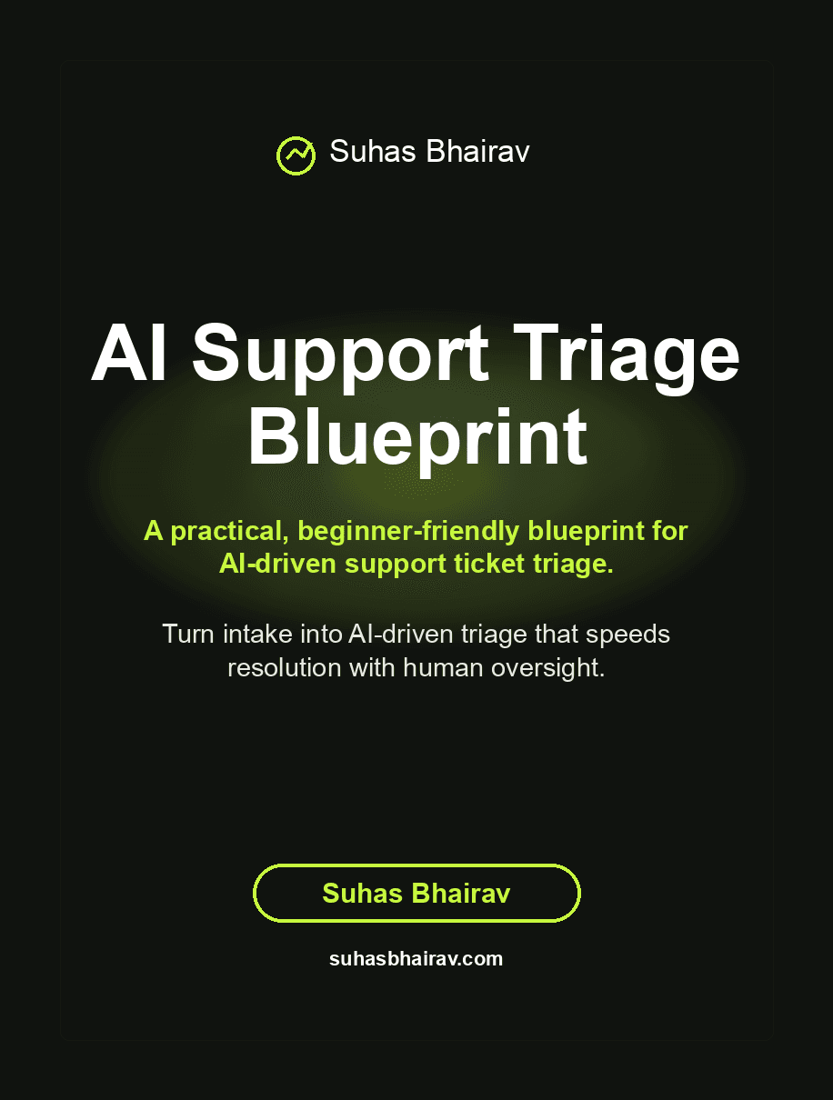 AI Support Triage Blueprint cover