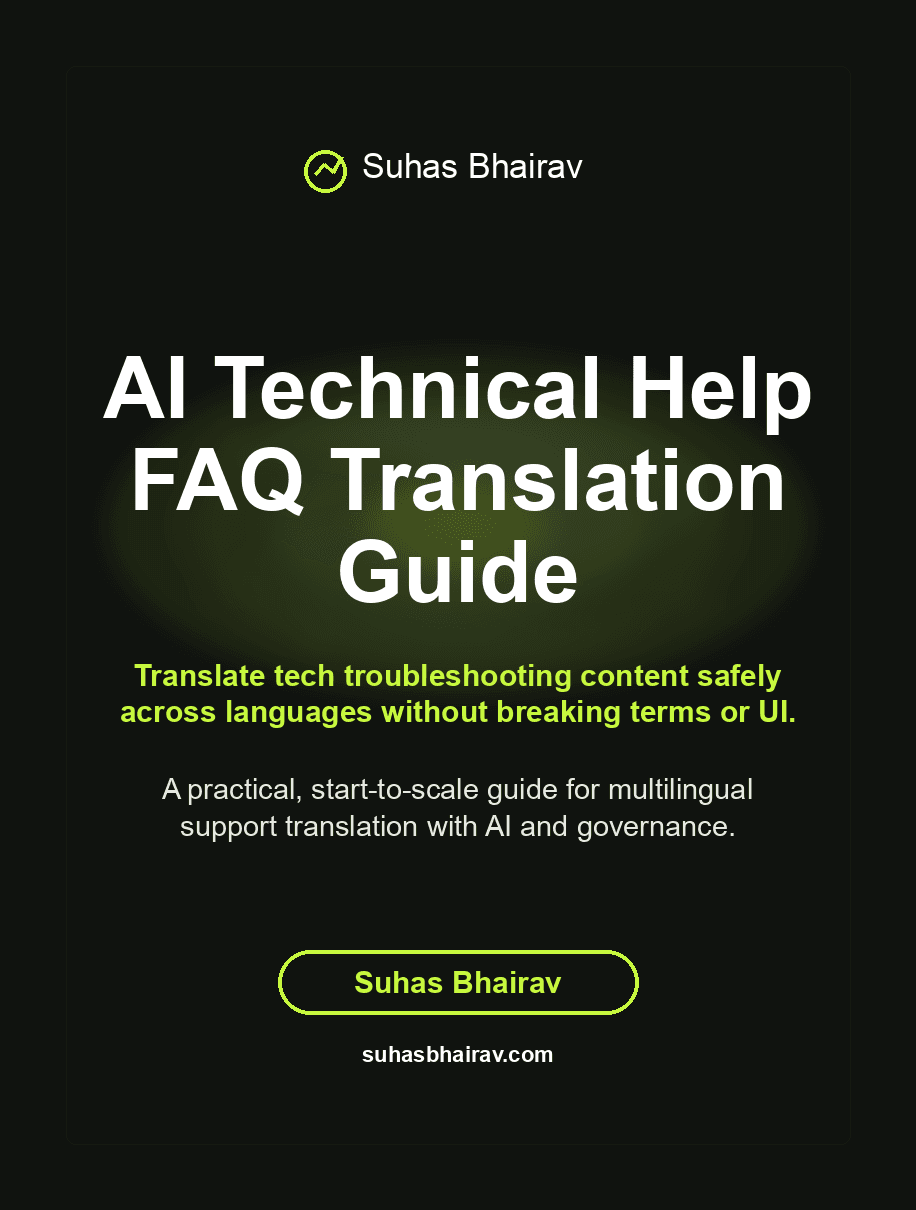 AI Technical Help FAQ Translation Guide cover