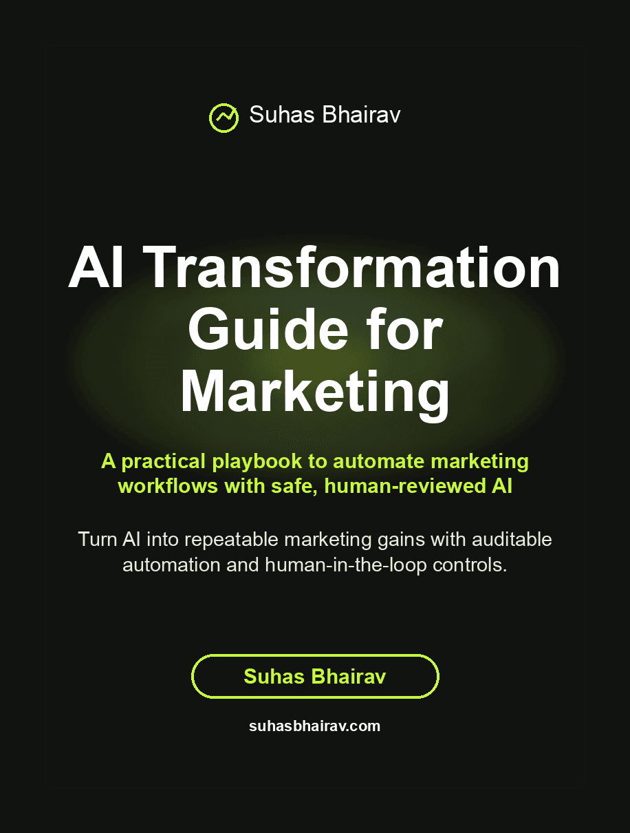 AI Transformation Guide for Marketing cover