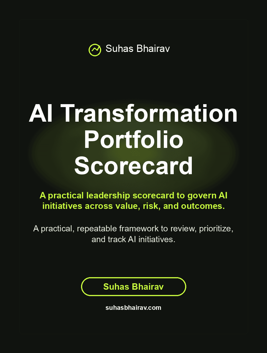 AI Transformation Portfolio Scorecard cover
