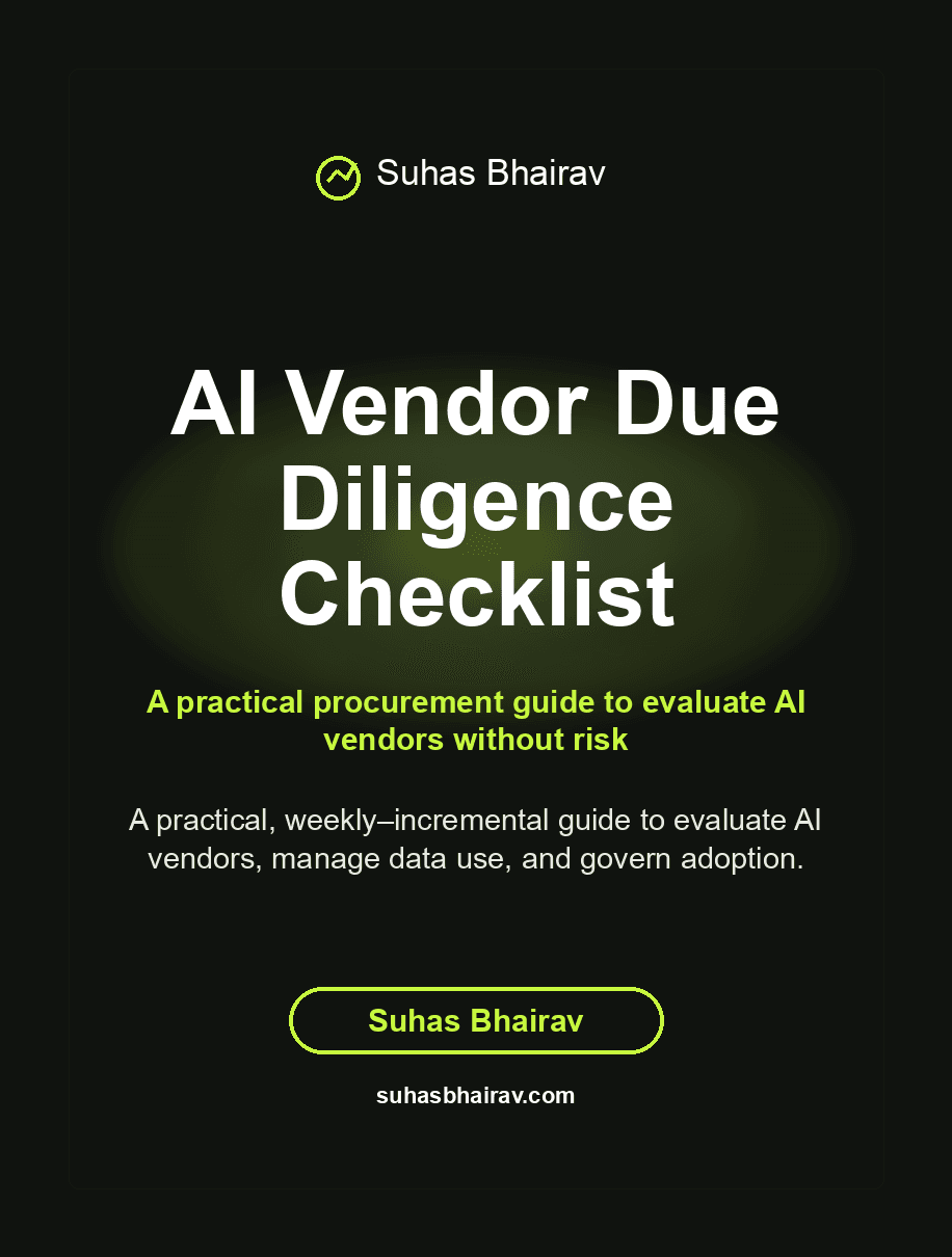 AI Vendor Due Diligence Checklist cover