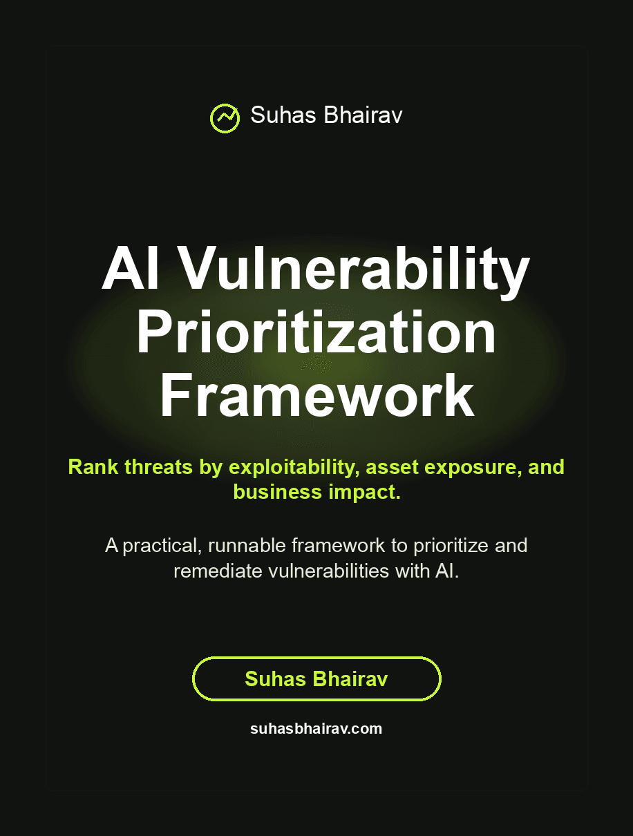 AI Vulnerability Prioritization Framework cover